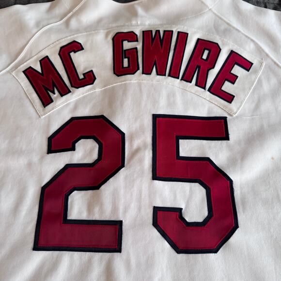Vintage 90s Russell Mark McGwire MLB St Louis Cardinals Blank Jersey Men's 54 - Picture 2 of 11